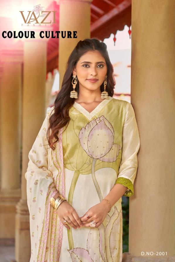 COLOUR COLUTURE BY VAZI FASHION VISCOSE RUSSIAN READYMADE COMBO SUITS 