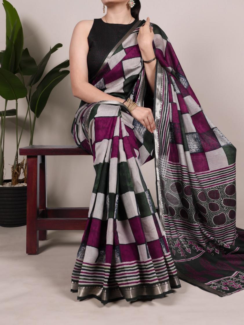 YNF7045 POLYESTER VISCOSE CHANDERI BEST SAREE FOR WOMENS 