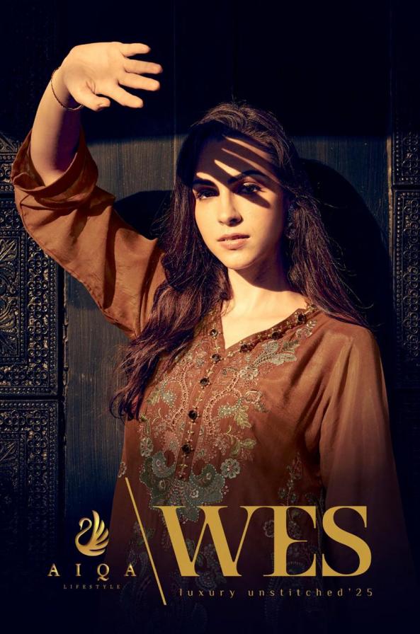 WES BY AIQA LIFESTYLE MUSLIN SILK ATTRACTIVE DRESS MATERIALS 