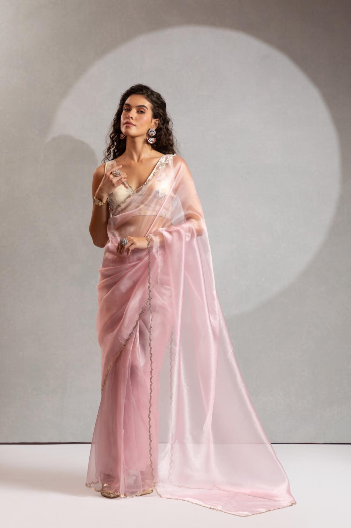 110A-110F BY AKSHAYA PARTY WEAR ORGANZA SAREES 