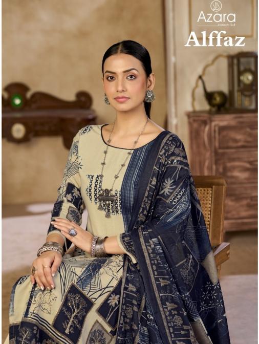 AZARA RADHIKA FASHION ALFFAZ LAWN COTTON UNSTITCH SALWAR KAMEEZ 