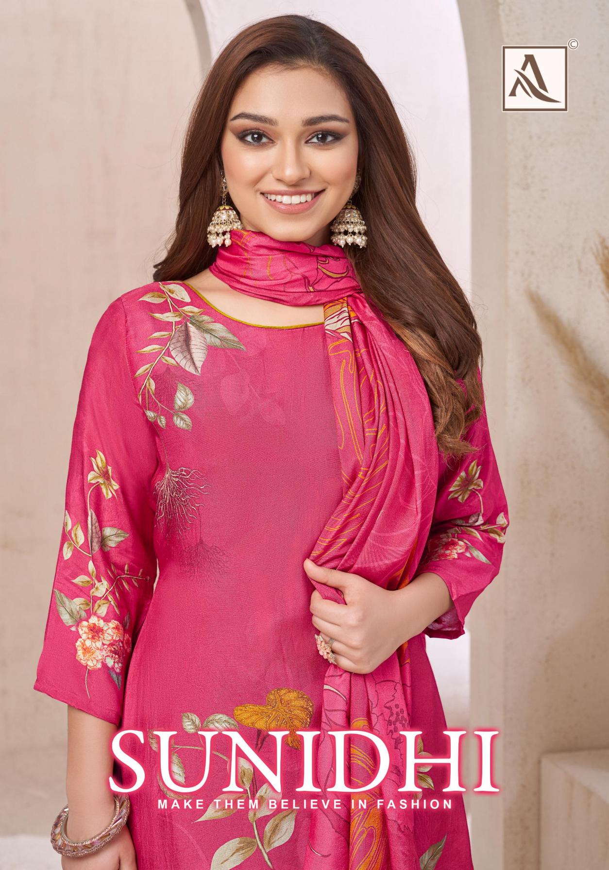 SUNIDHI BY ALOK VISCOSE MUSLIN PRETTY LOOK DRESS MATERIALS 