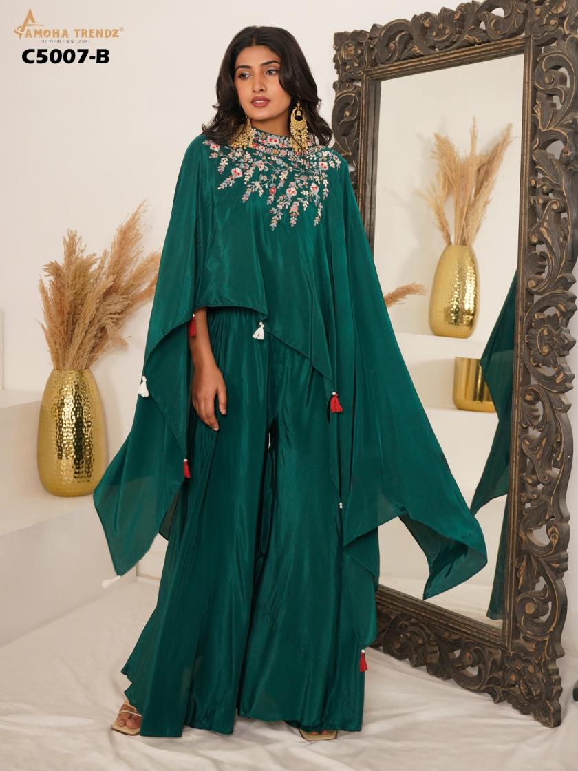 C5007 BY AMOHA TRENDZ ELEGANCE FULL STITCH KURTI WITH PLAZZO 