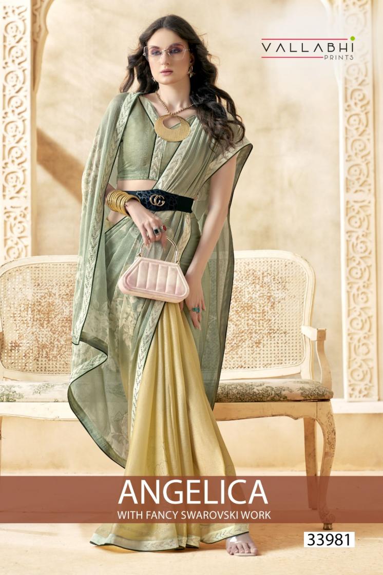 VALLABHI PRINTS ANGELICA CHIFFON BRASSO SAREES FOR WOMENS 
