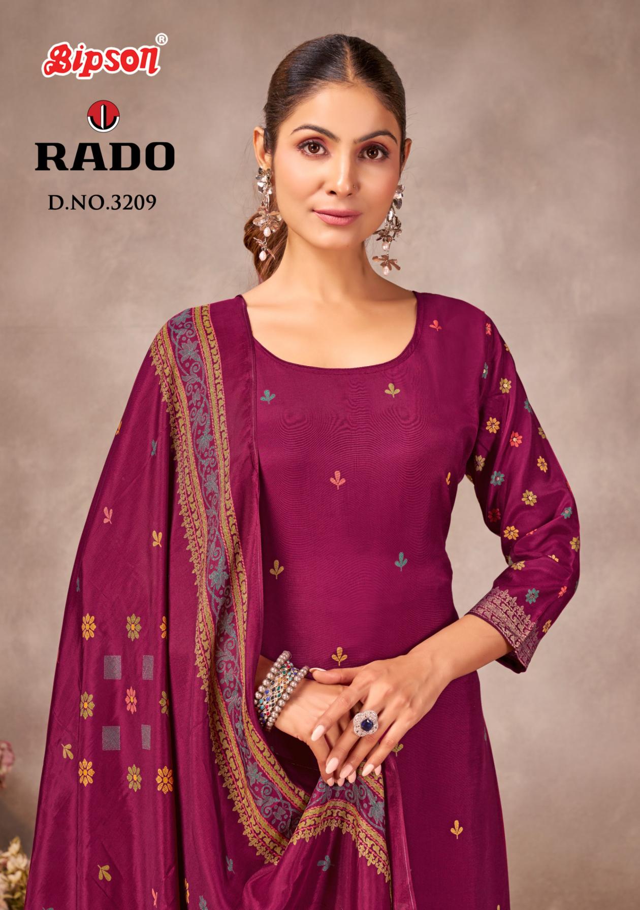 RADO 3209 BY BIPSON PRINTS UNIQUE VISCOSE MUSLIN SALWAR KAMEEZ 