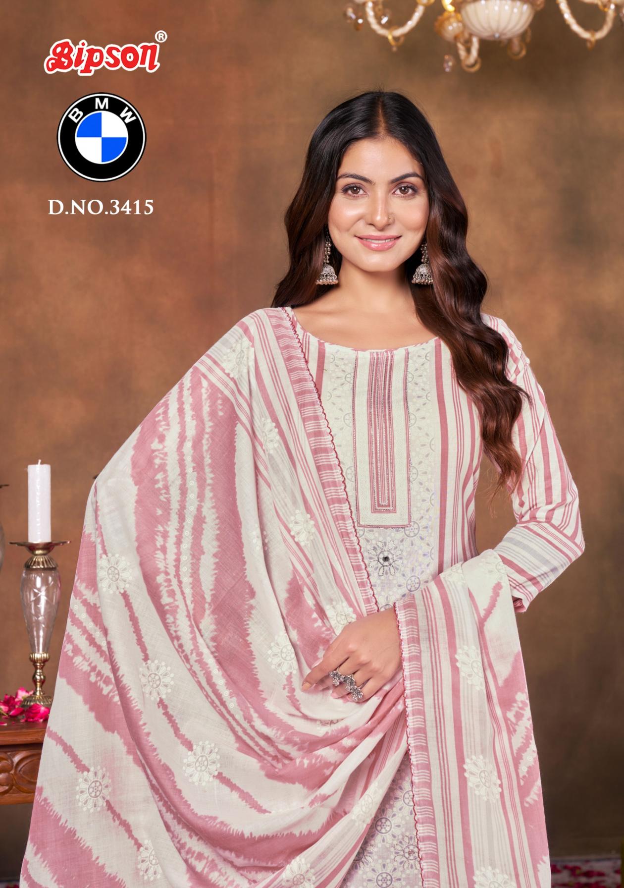 BIPSON PRINTS BMW 3415 UNIQUE DRESS MATERIALS ONLINE 