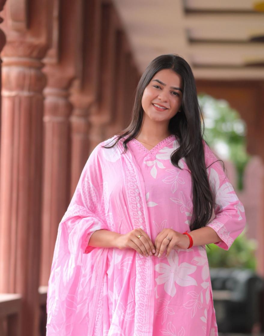 COTTON READYMADE STYLISH LOOK COMBO 3PCS SET LADIES SUITS 