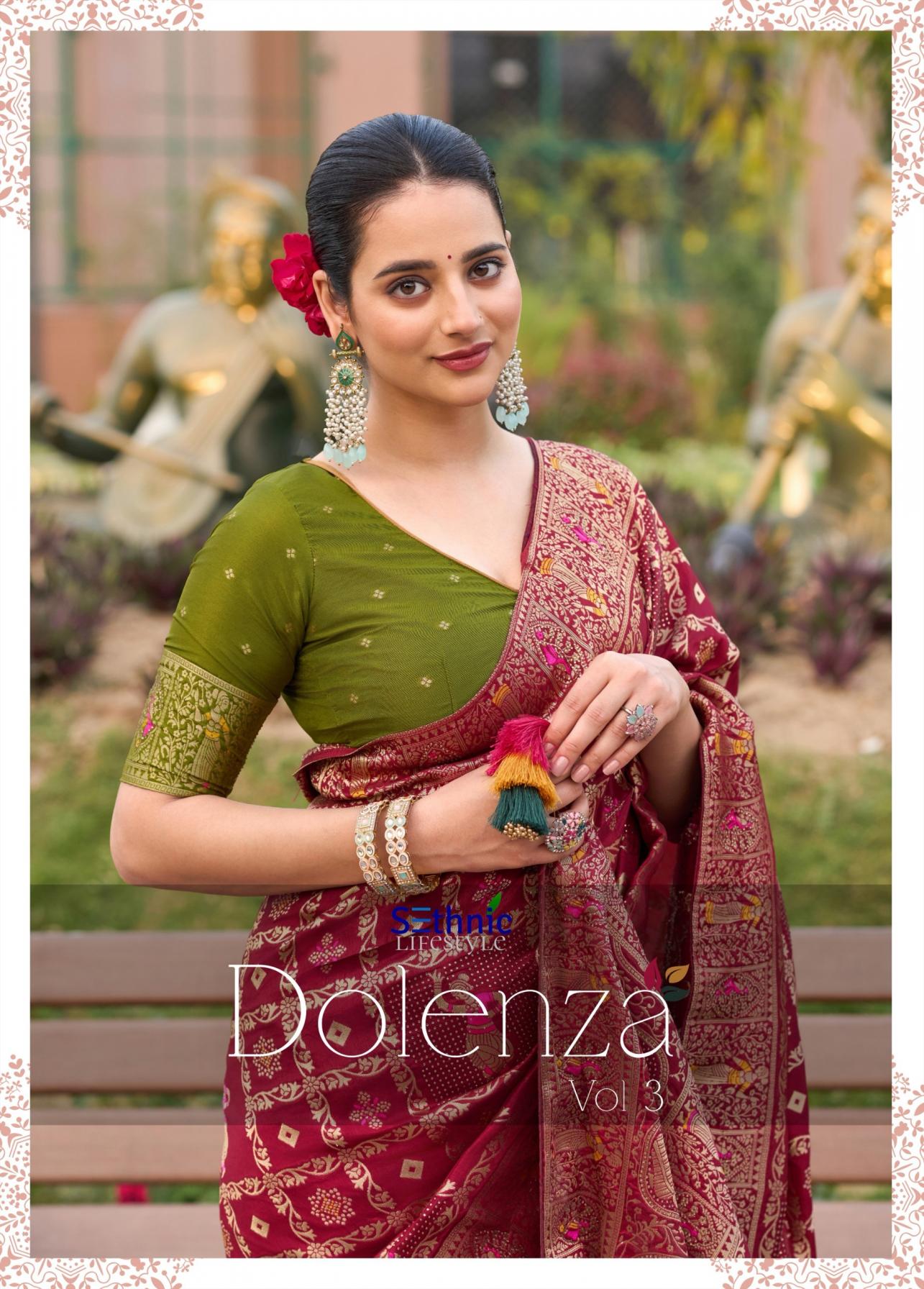 SETHNIC LIFESTYLE DOLENZA VOL 3 LUXURIOUS DOLA SILK SAREES FOR WOMEN