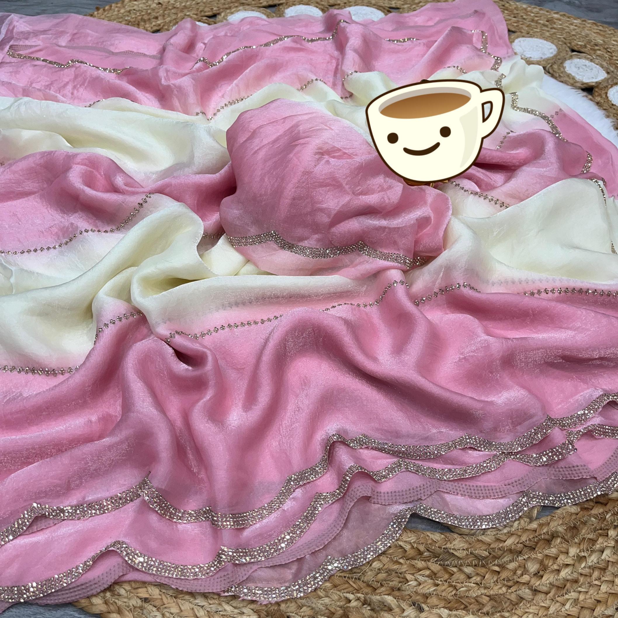 DS 736 SHOP TRENDY SILK ZARKHAN WORK SAREE WHOLESALER 