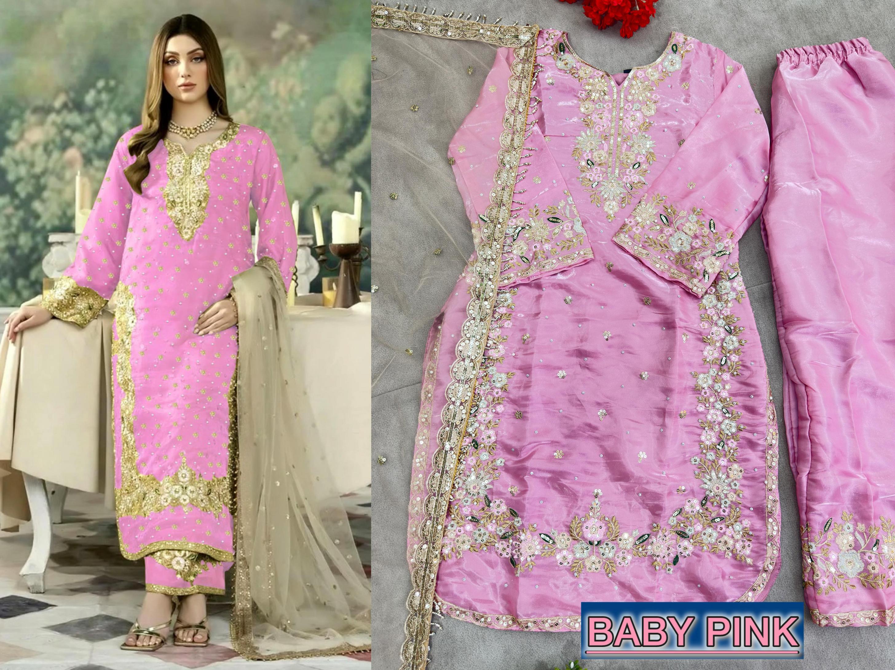 DVD 5115 JIMMY CHOO SEQUENCE WORK READYMADE PAKISTANI 3PCS DRESS