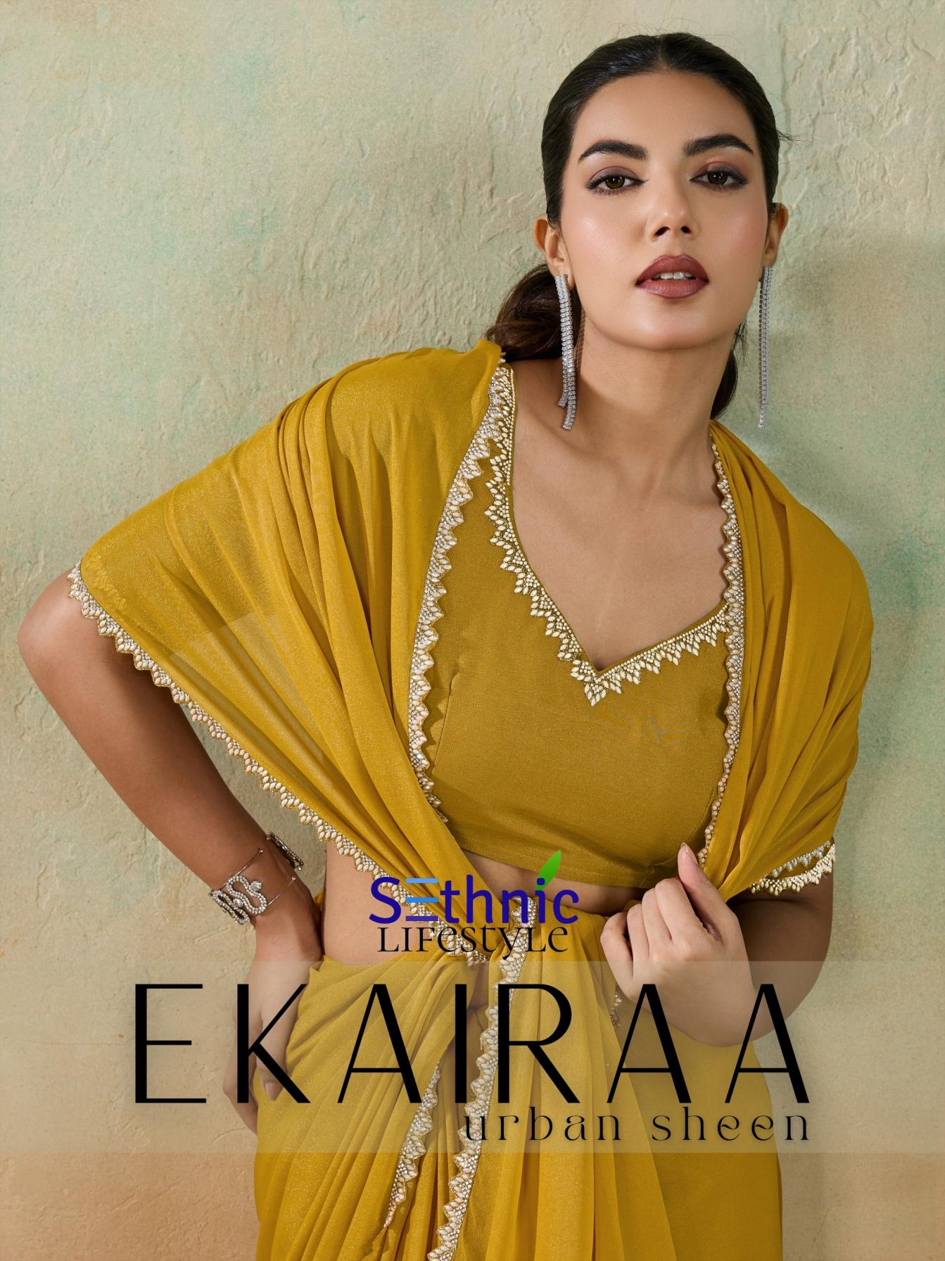 SETHNIC LIFESTYLE EKAIRAA DESIGNER MATT GEORGETTE SAREES 