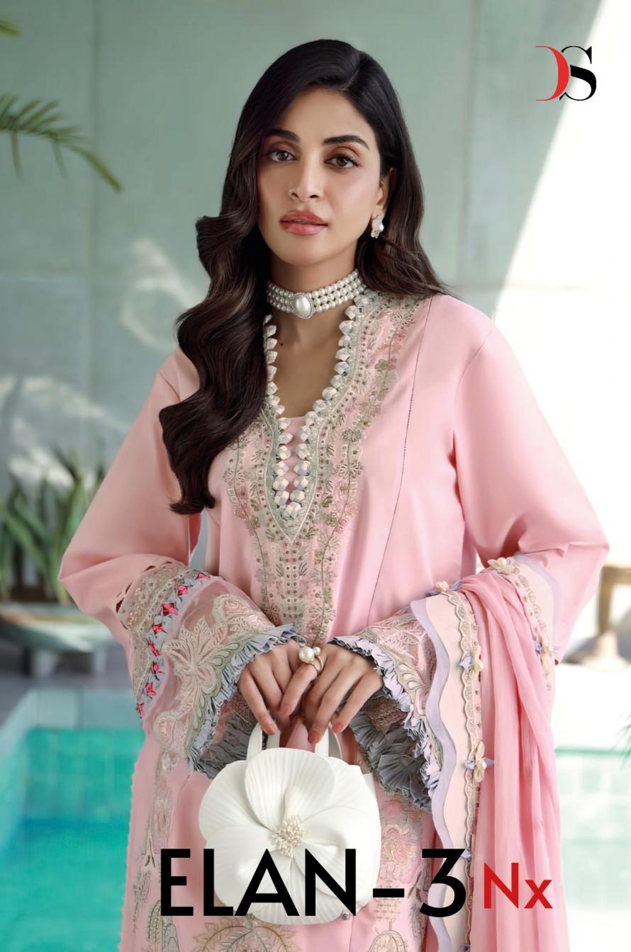 DEEPSY SUITS ELAN VOL 3 NX COTTON UNIQUE PAKISTANI SUIT FOR WOMENS 