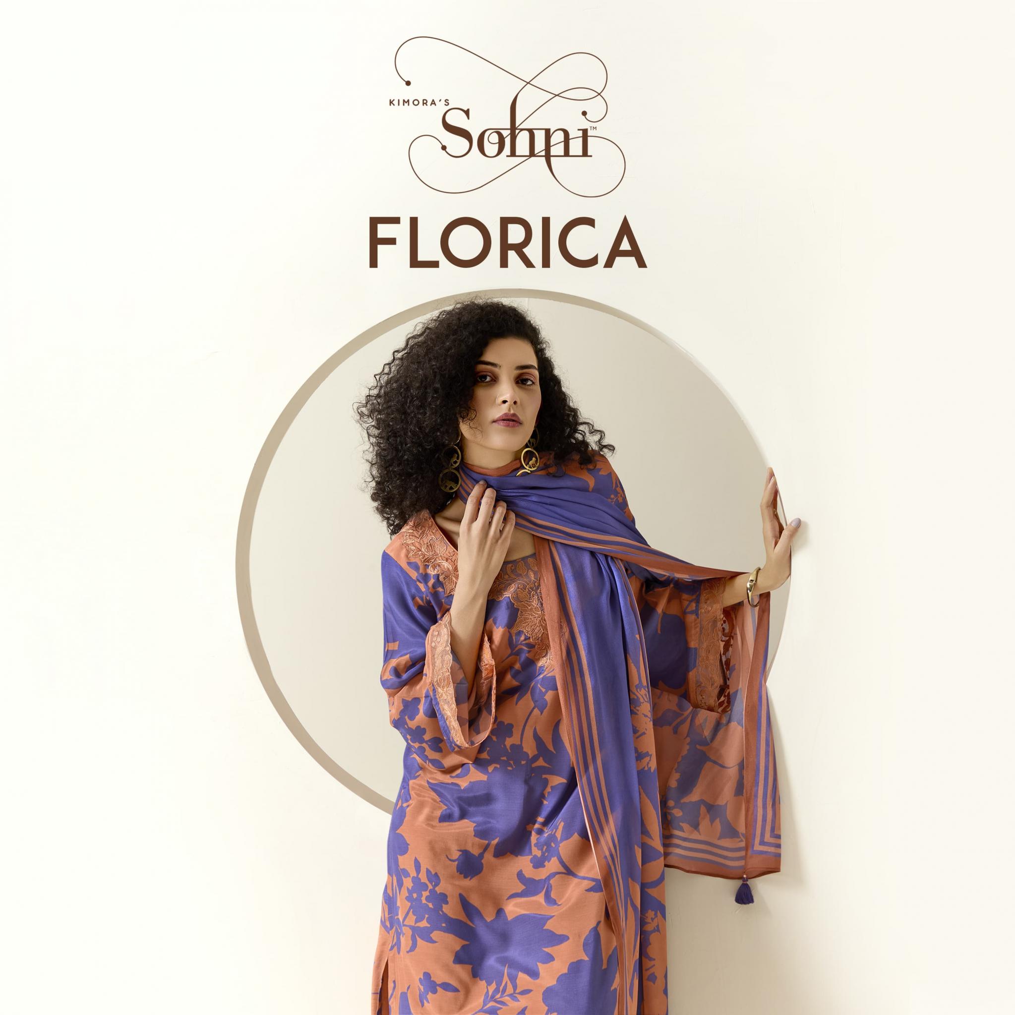 KIMORA SOHNI FLORICA VOL 32 UNIQUE MUSLIN UNSTITCH 3PCS DRESS