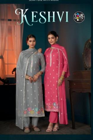 KESHVI BY FOURDOTS VISCOSE MUSLIN AMAZING SALWAR SUIT MATERIALS 
