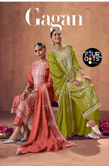 GAGAN BY FOURDOTS LAUNCH 3PCS CHINON SALWAR SUIT 