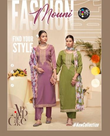 MOUNI BY FOURDOTS CLASSIC LOOK SIMAR UNSTITCH 3PCS DRESS