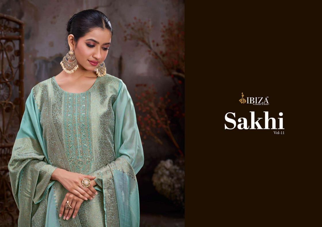 SAKHI VOL 11 BY IBIZA BANGLORY SILK JACQUARD ELEGANCE SUITS  