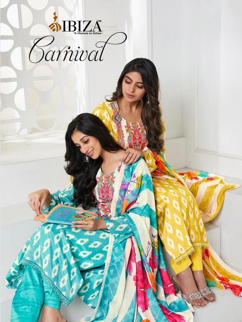 CARNIVAL BY IBIZA MUSLIN DIGITAL PRINT SUITS WHOLESALER