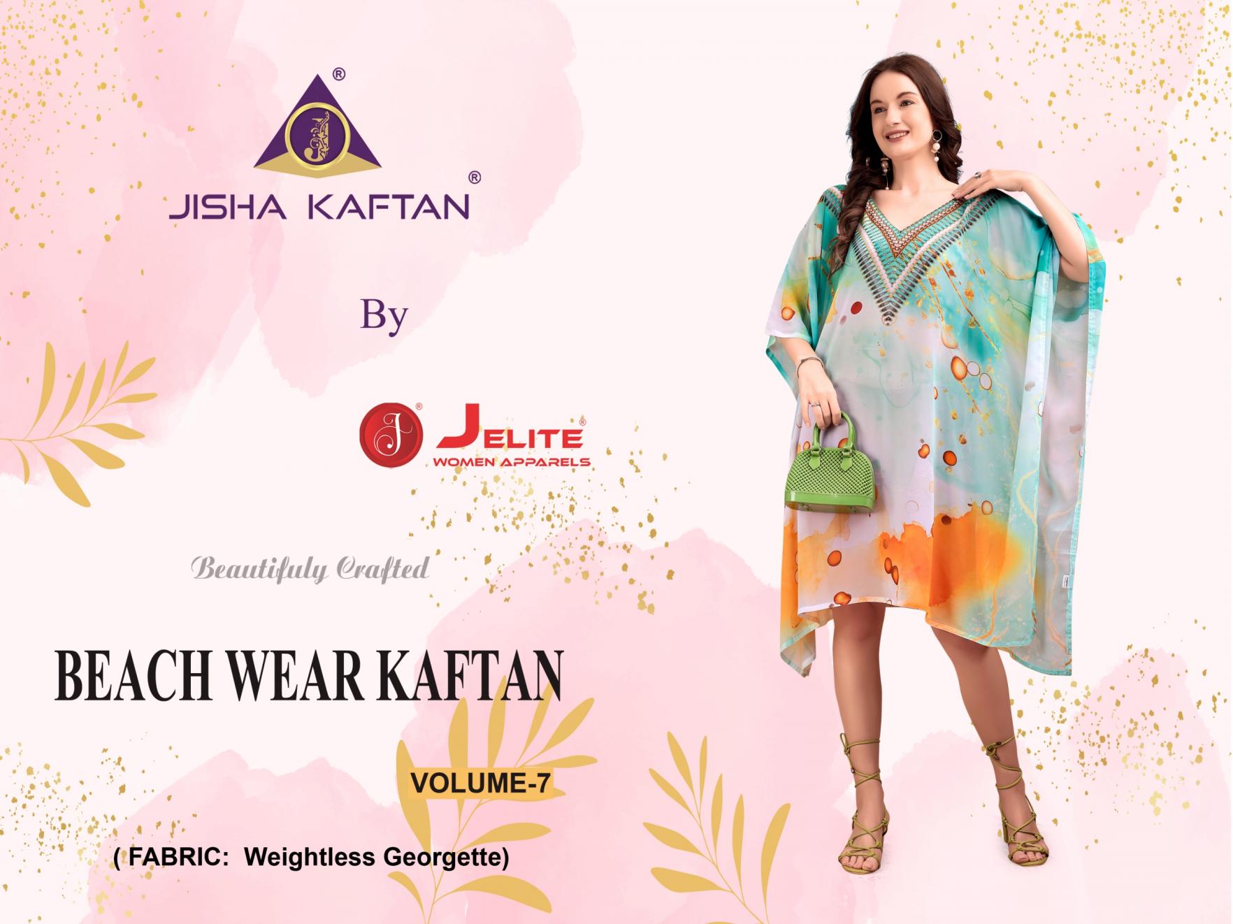 JISHA KAFTAN Presents Beach Wear Kaftan Volume 7