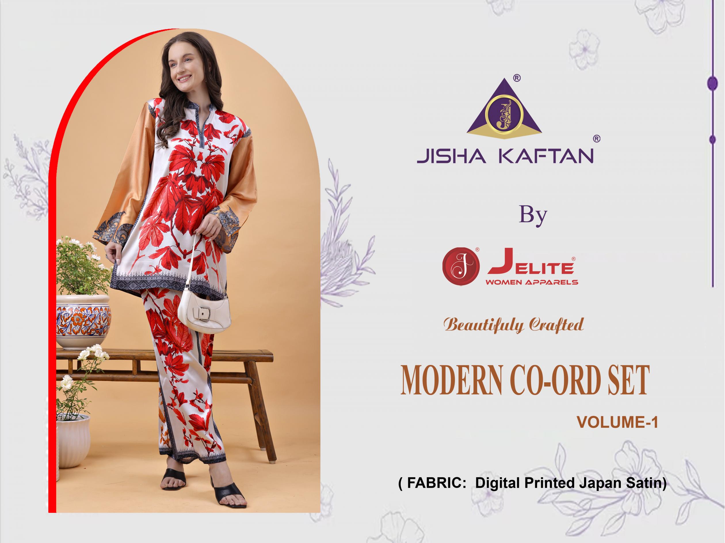 JISHA KAFTAN PRESENTS  MODERN CO ORD SET Volume 1