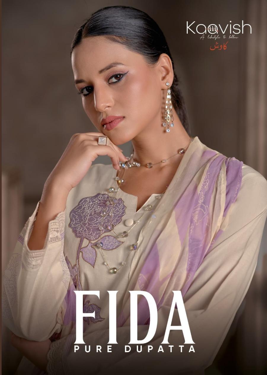FIDA BY KAAVISH 3PCS UNSTITCH SALWAR SUIT 