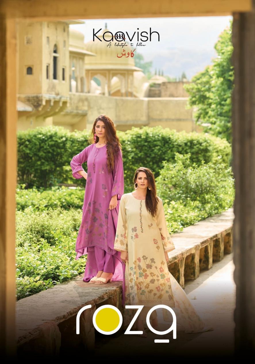 ROZA BY KAAVISH MUSLIN SILK ELEGANCE DRESS MATERIALS 