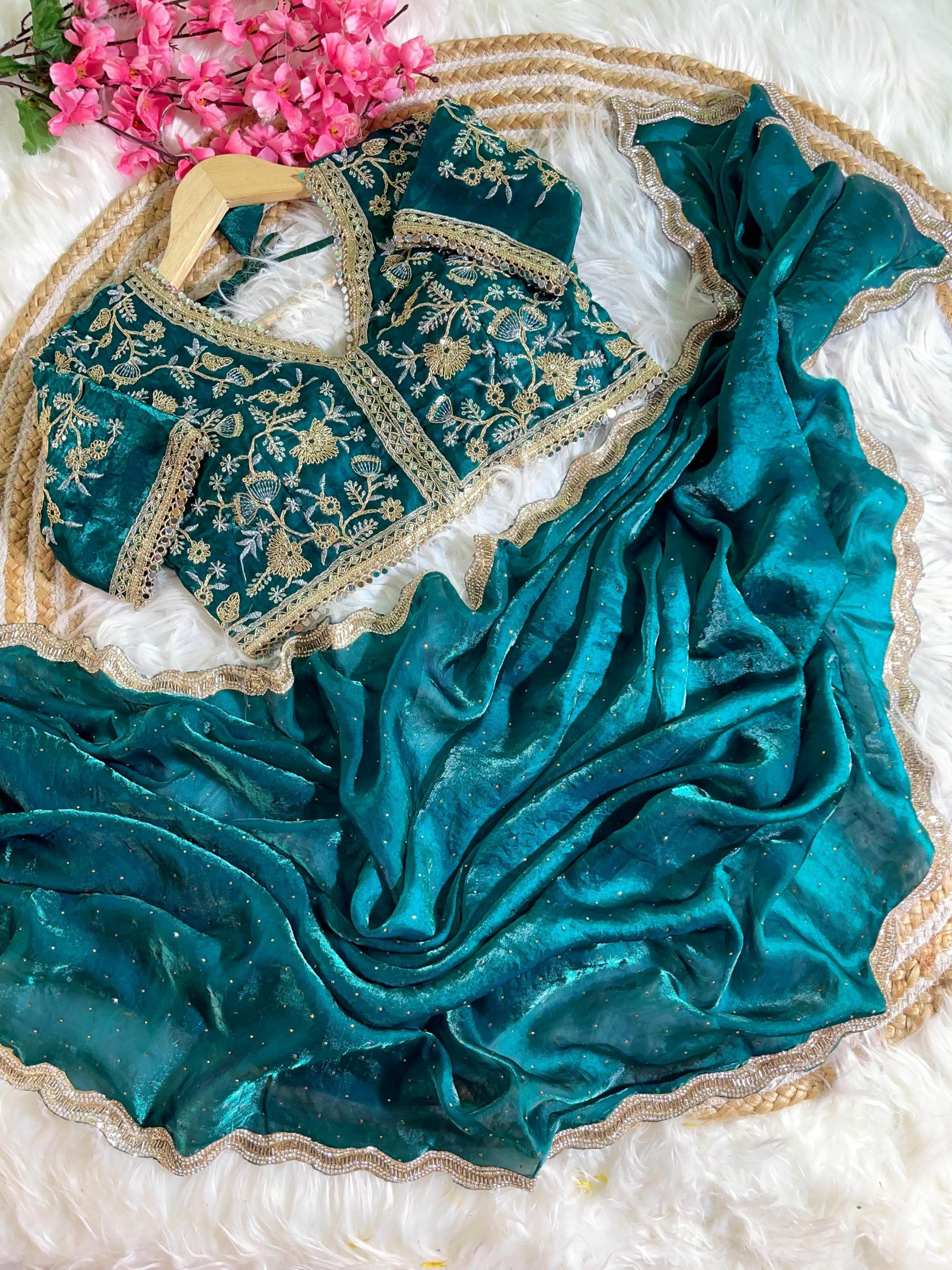 KC 155 FENDY SARTIN SILK HIT DESIGN SAREE WHOLESALER  