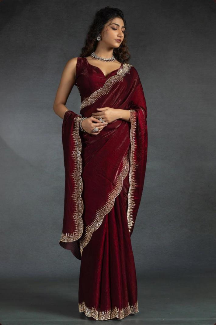 KC 156 HIT DESIGN SATIN SILK SAREE FOR WOMEN