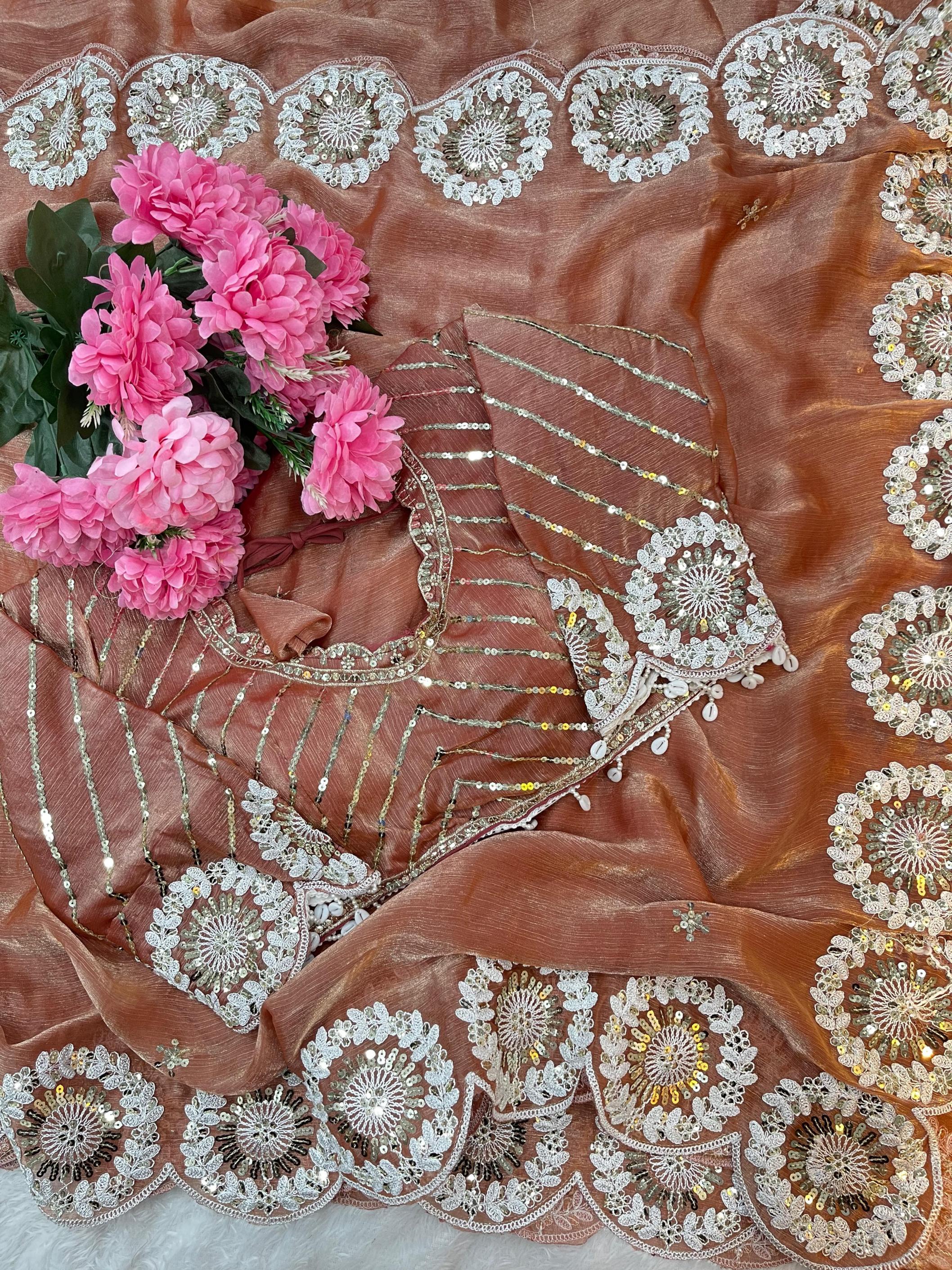 KC 157 FENDY CHIFFON DESIGNER SAREE FOR WOMENS ONLINE 