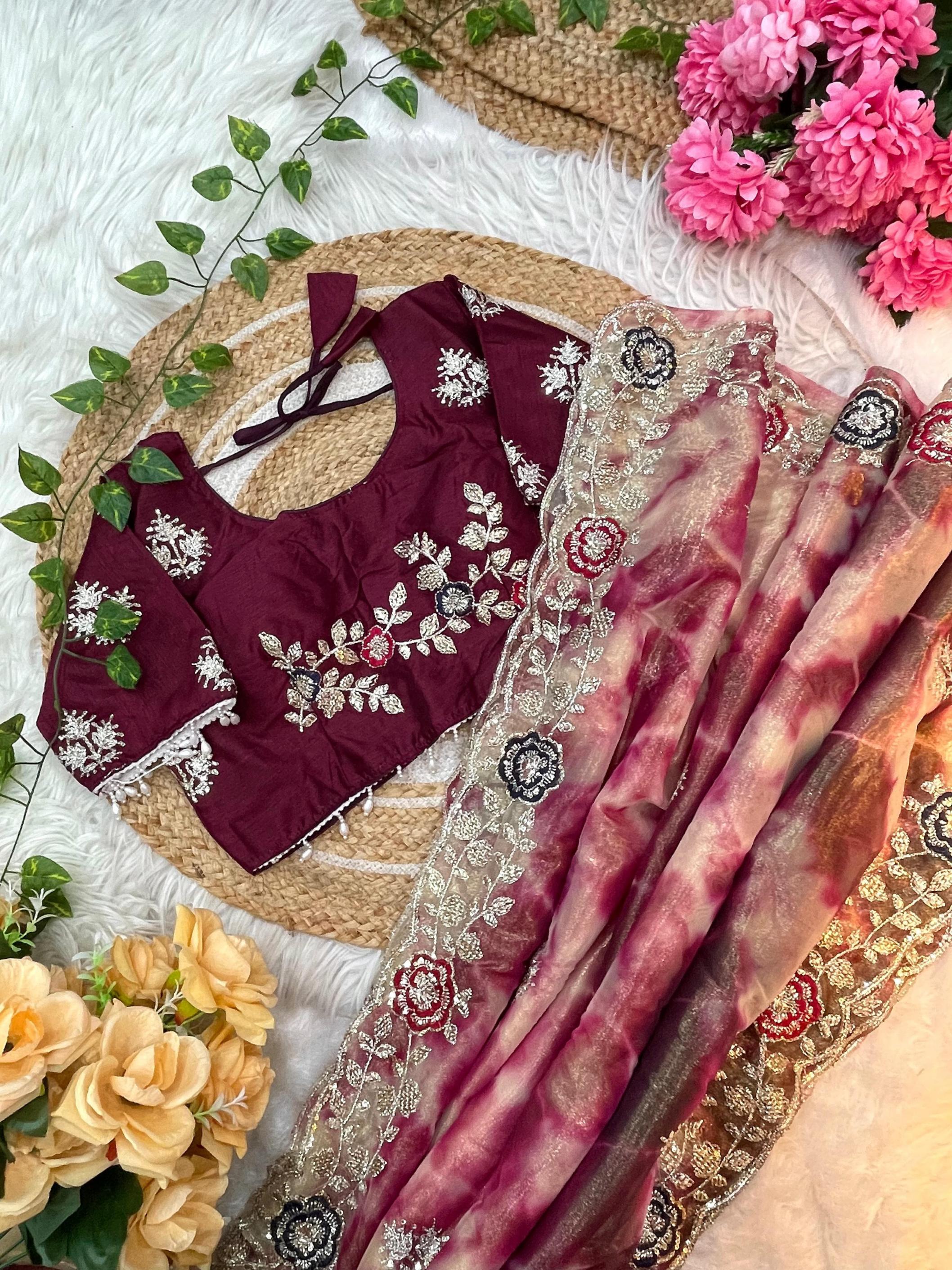 KC 160 DESIGNER ELEGANT TWILL NET SAREES ONLINE 