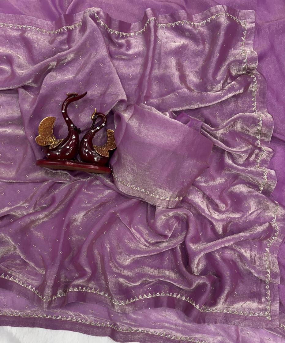 KC 2053 DIAMOND WORK LUXURIOUS SILK SAREES FOR WOMEN