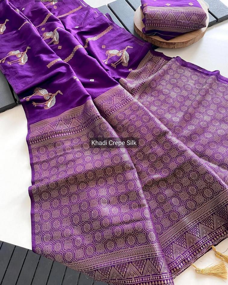 KC 317 ATTRACTIVE LOOK WEAVING BANARASI SAREES SUPPLIER 