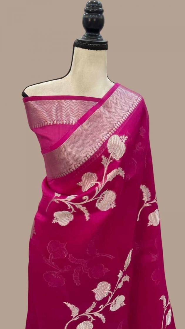 KC 332 UNIQUE COLOURS KHADI CREPE SILK FANCY SAREES 