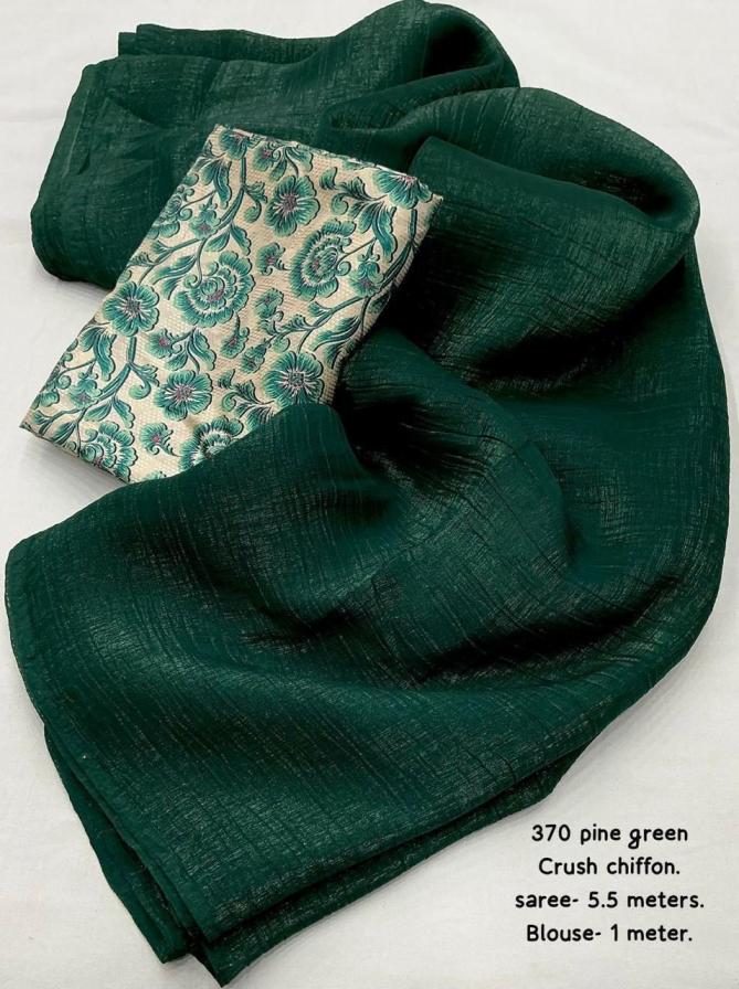 KC 541 CRUSH CHIFFON ELEGANCE SAREE FOR WOMENS 