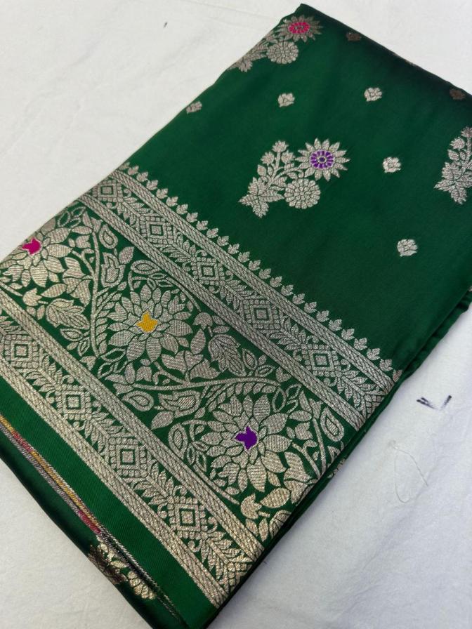 KC 7005 BANARASI KATAN SILK GORGEOUS LOOK SAREE 