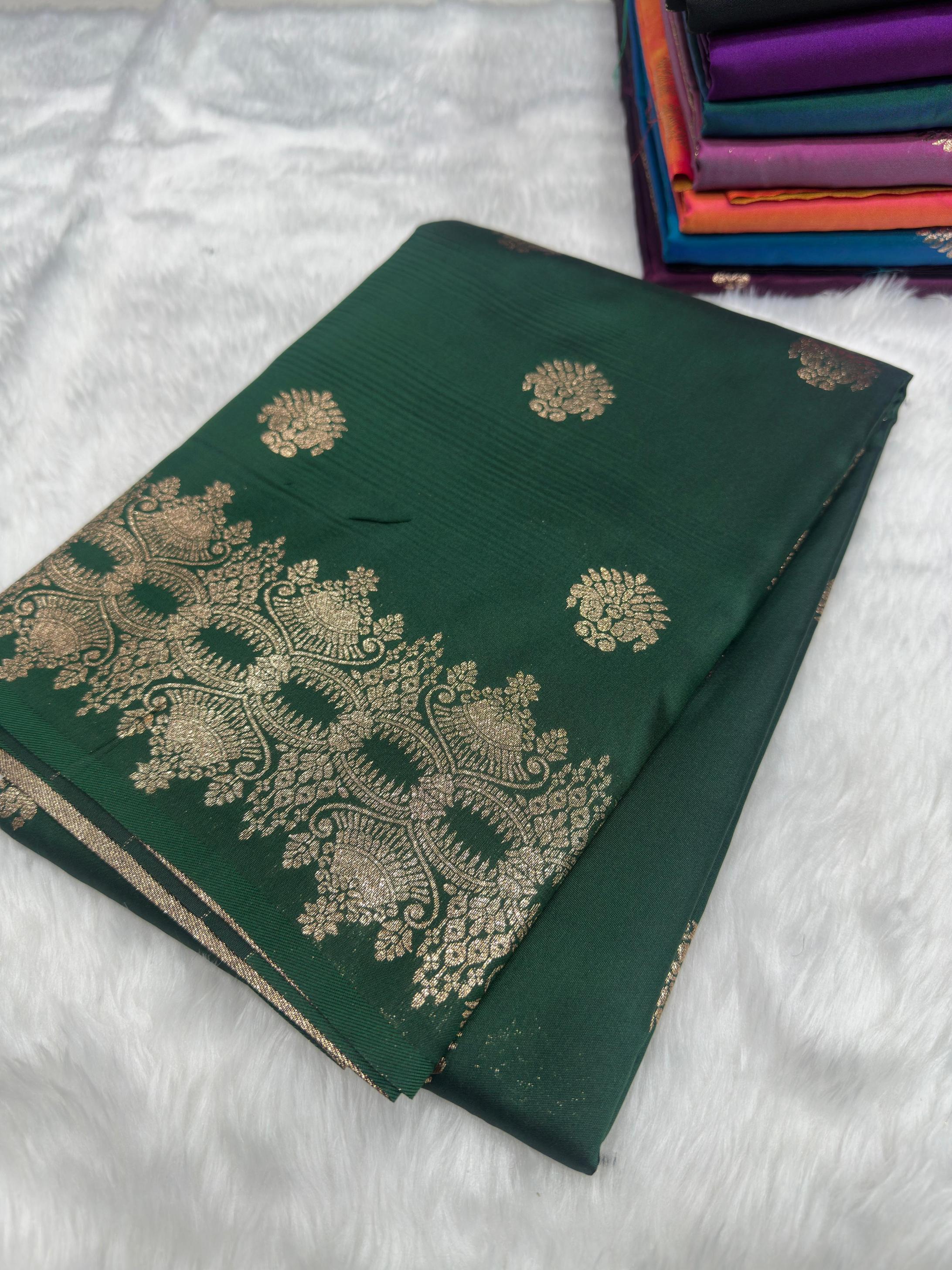 KC 7018 BANARASI SILK DESIGNER SAREE EXPORTS 