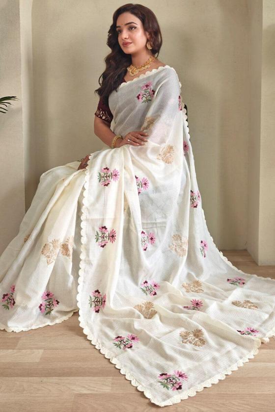 KC 905 KHADI KOTA CHEX FASHIONBALE SAREES ONLINE 