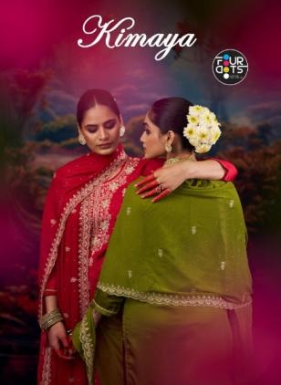 KIMAYA BY FOURSDOTS ORGANZA 3PCS FESTIVE WEAR SUITS 