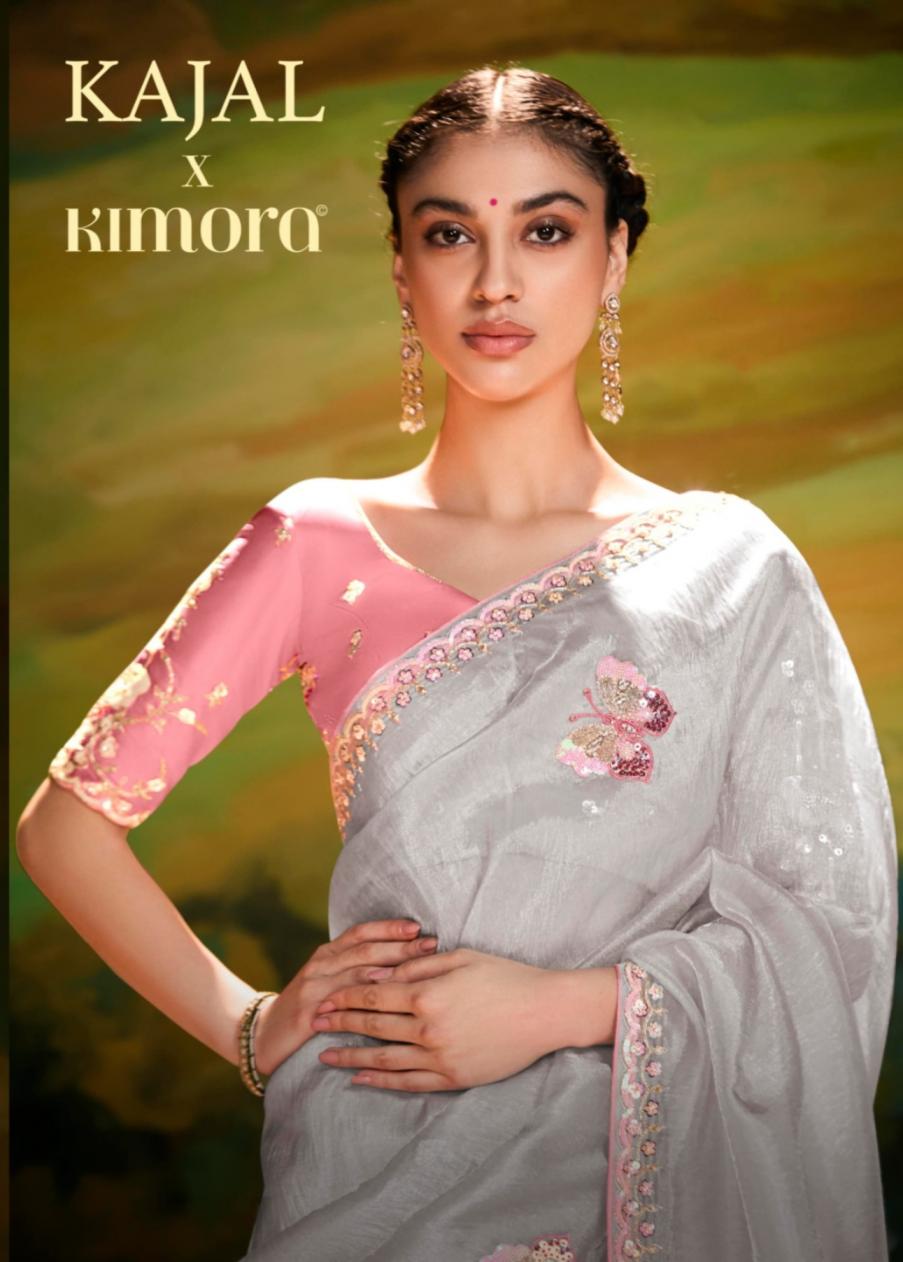 KAJAL 5392 BY KIMORA SHOP TRENDY ORGANZA SAREE EXPORTS 