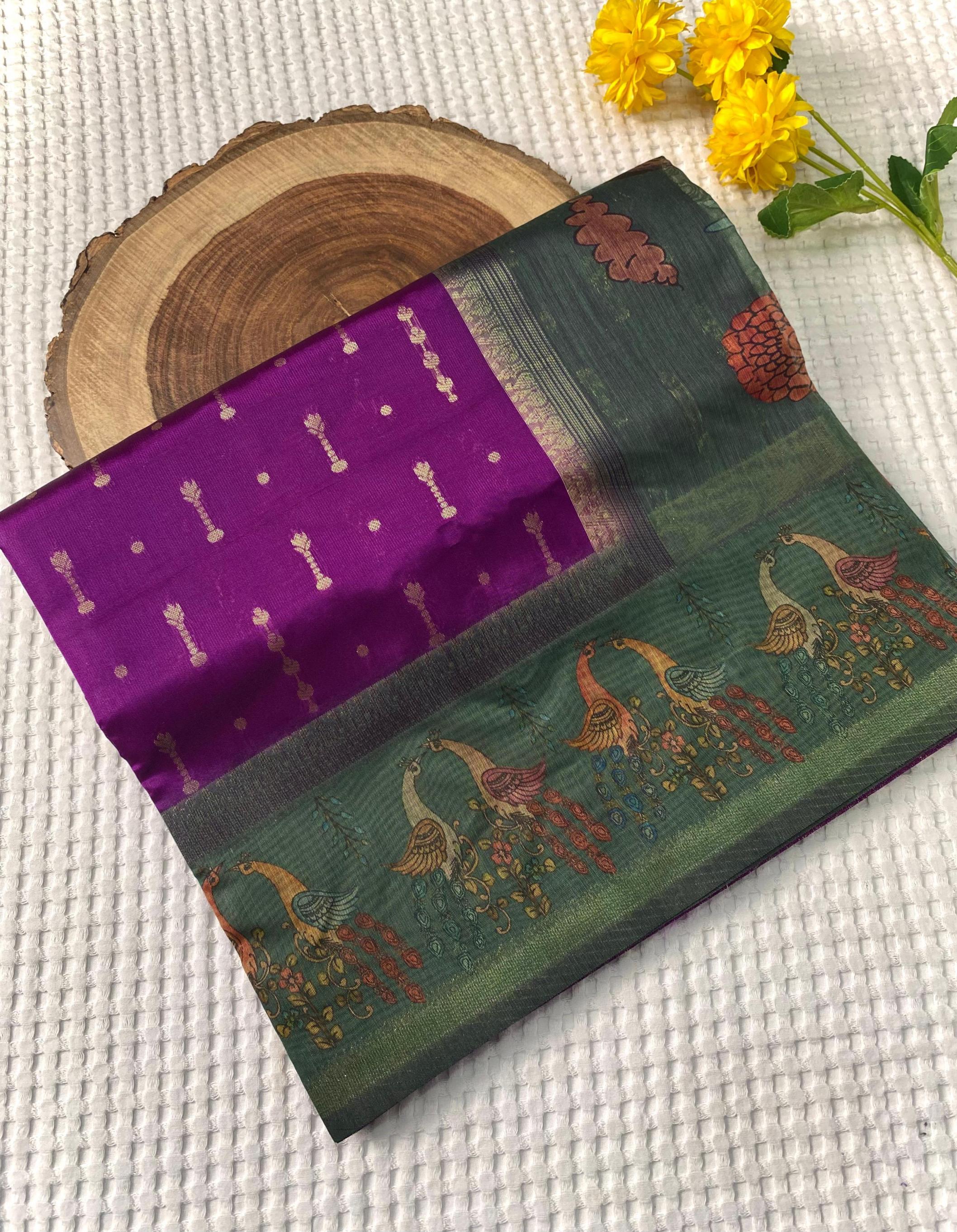 KIRTI CHANDERI SILK DESIGNER SAREES ONLINE 