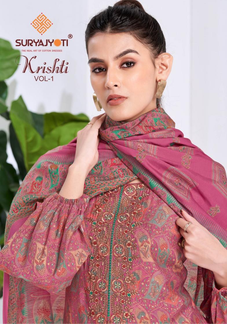 SURYAJYOTI KRISHTI VOL 1 MODAL PRINT CASUAL UNSTITCH 3PCS DRESS
