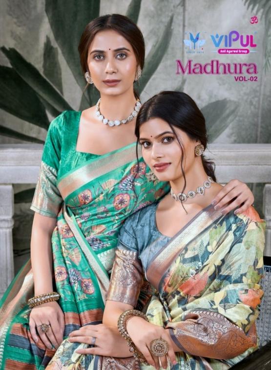 VIPUL FASHION MADHURA VOL 2 SILK ELEGANCE SAREES ONLINE 