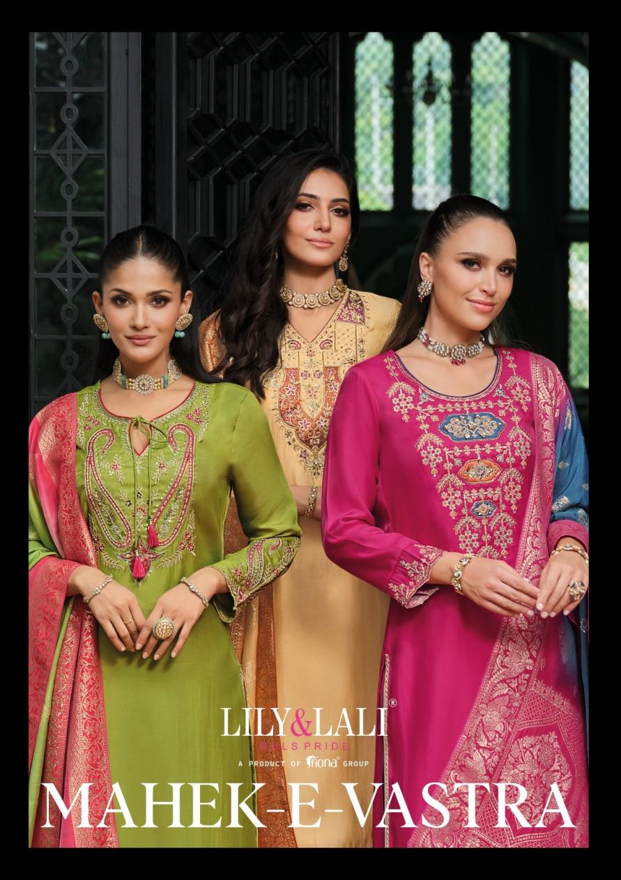 LILY & LALI MAHEK E VASTRA VISCOSE FULL STITCH CLASSIC 3PCS DRESS 