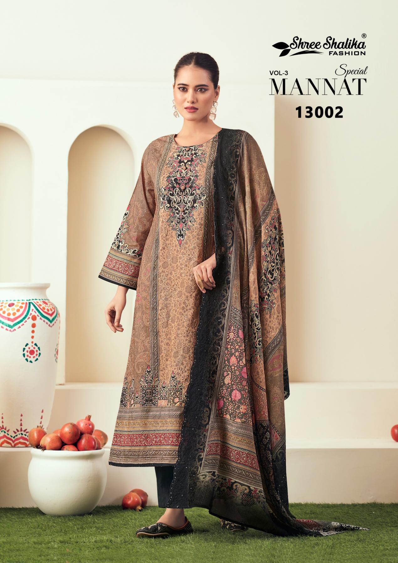 SHREE SHALIKA PRESENTS MANNAT VOL 3 COTTON 3PCS SALWAR SUIT 