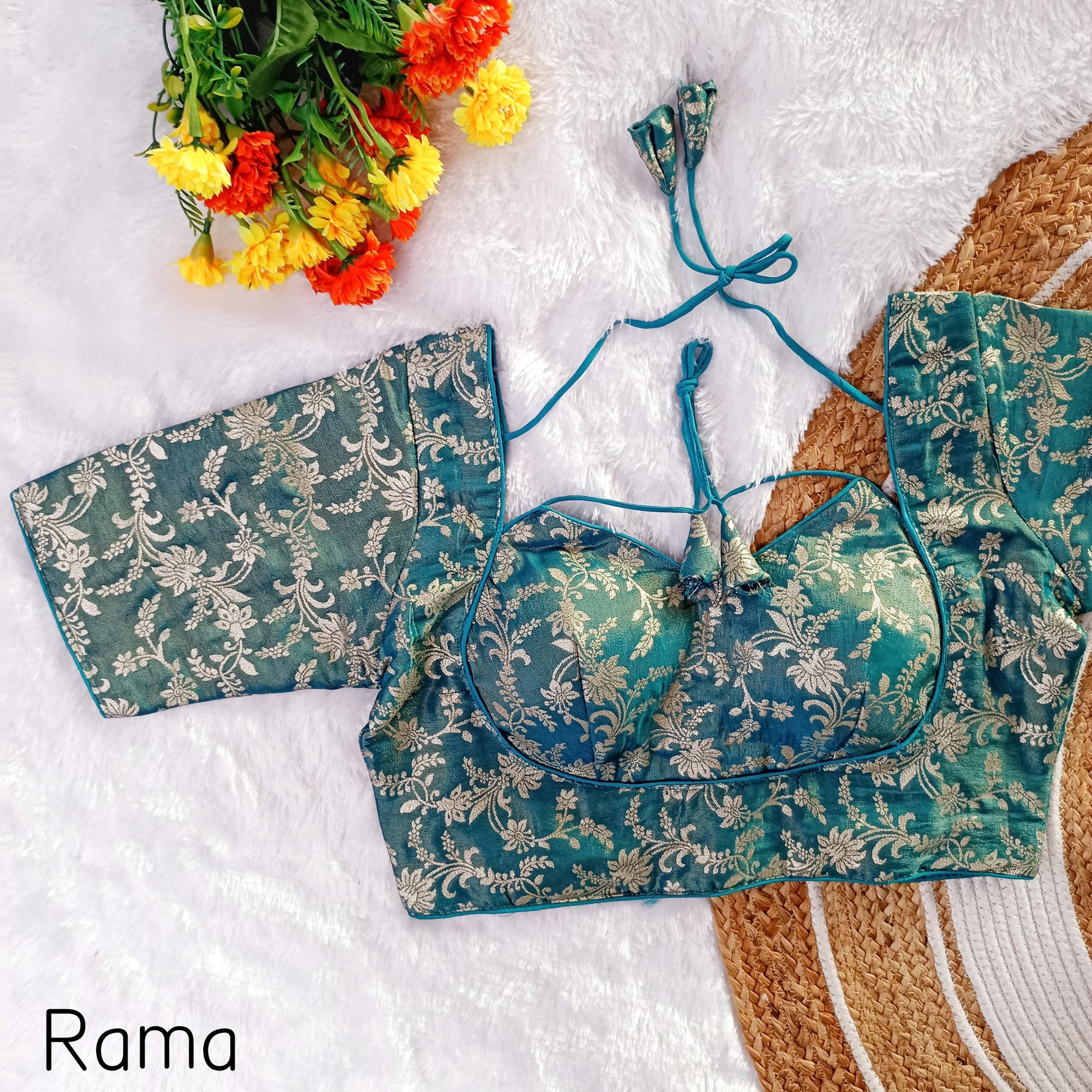 MASABA TISSUE VOL 1 POPULAR DESIGN FULL STITCH CLASSIC BLOUSE ONLINE 