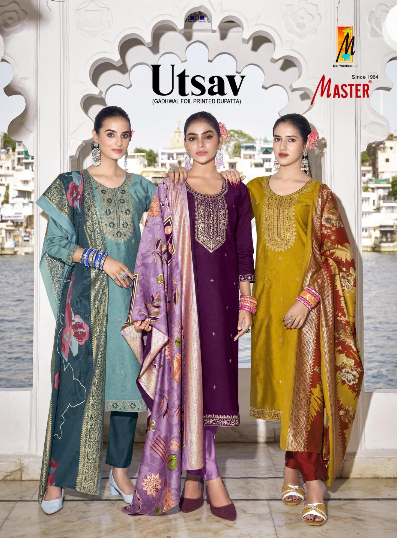 UTSAV BY MASTER FULLY STITCH DAILY WEAR GADWAL 3PCS DRESS