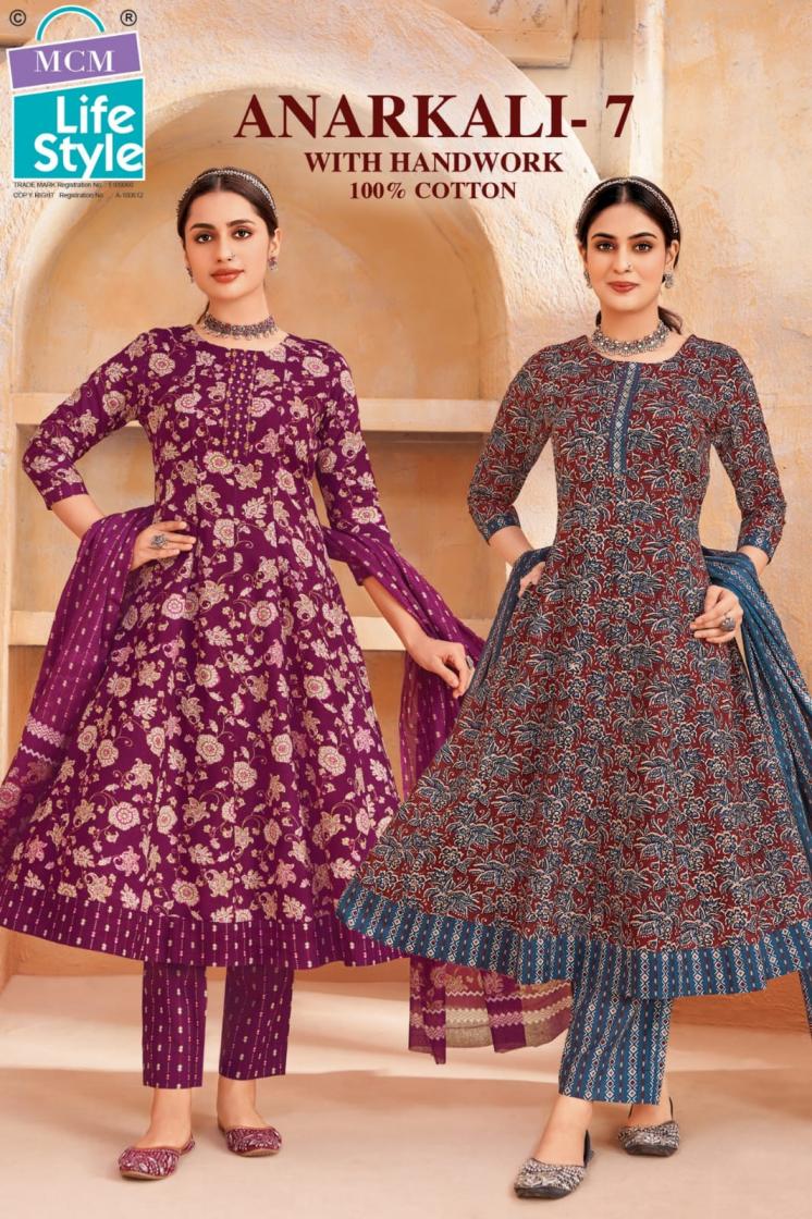 ANARKALI VOL 7 BY MCM LIFESTYLE AMAZING FULLSTITCH ANARKALI 3PCS SUIT