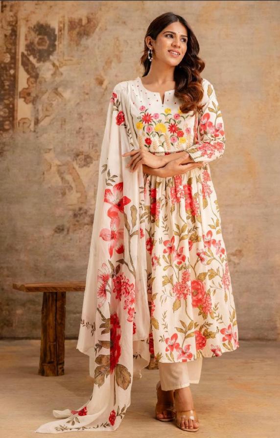 MODERN PATTERN AMAZING READYMADE COTTON COMBO SET LADIES SUIT 