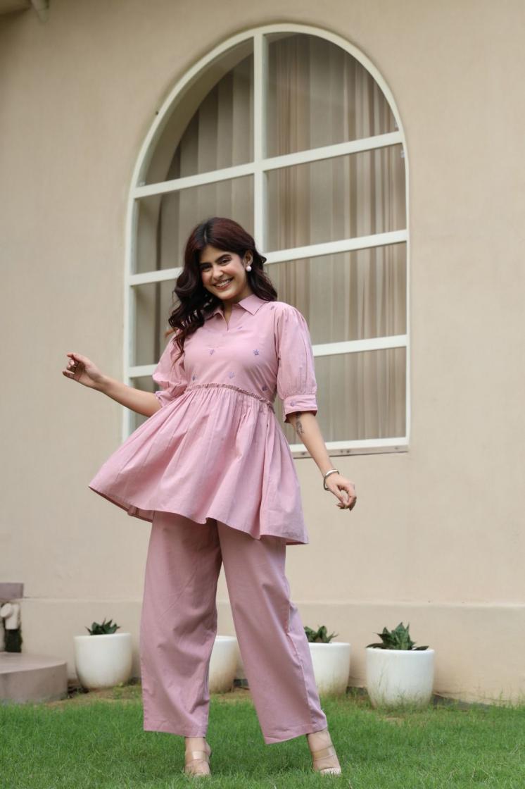 MODERN READYMADE PATTERN COTTON COMBO CO-ORD SET FOR GIRLS 