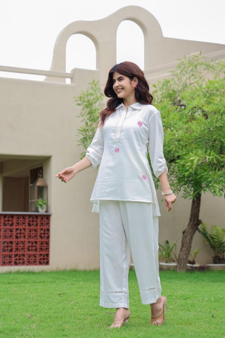 MODERN PATTERN COTTON READYMADE UNIQUE COMBO CO-ORD SET ONLINE 